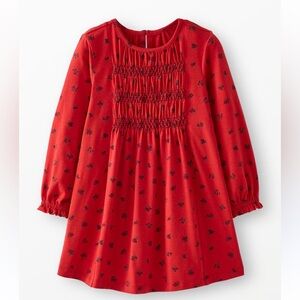 NWOT* Red Smocked Kids Dress